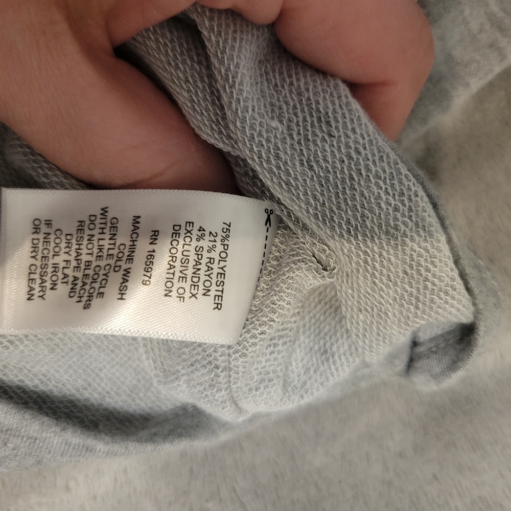 Gray tunic oversize top